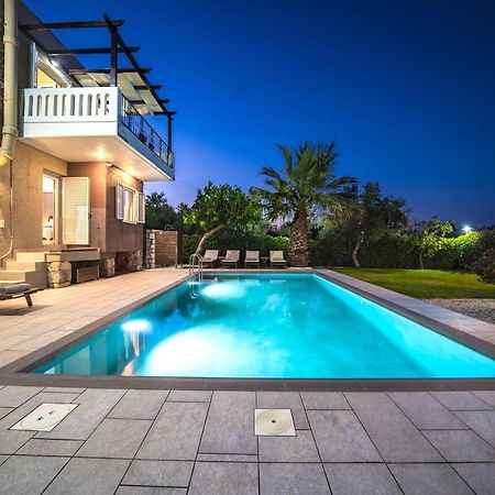 Petronila Luxury Villa With Heated Private Pool Kíssamos Dış mekan fotoğraf