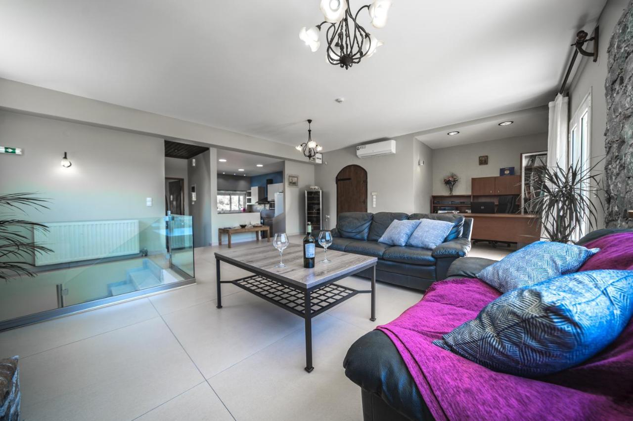 Petronila Luxury Villa With Heated Private Pool Kíssamos Dış mekan fotoğraf