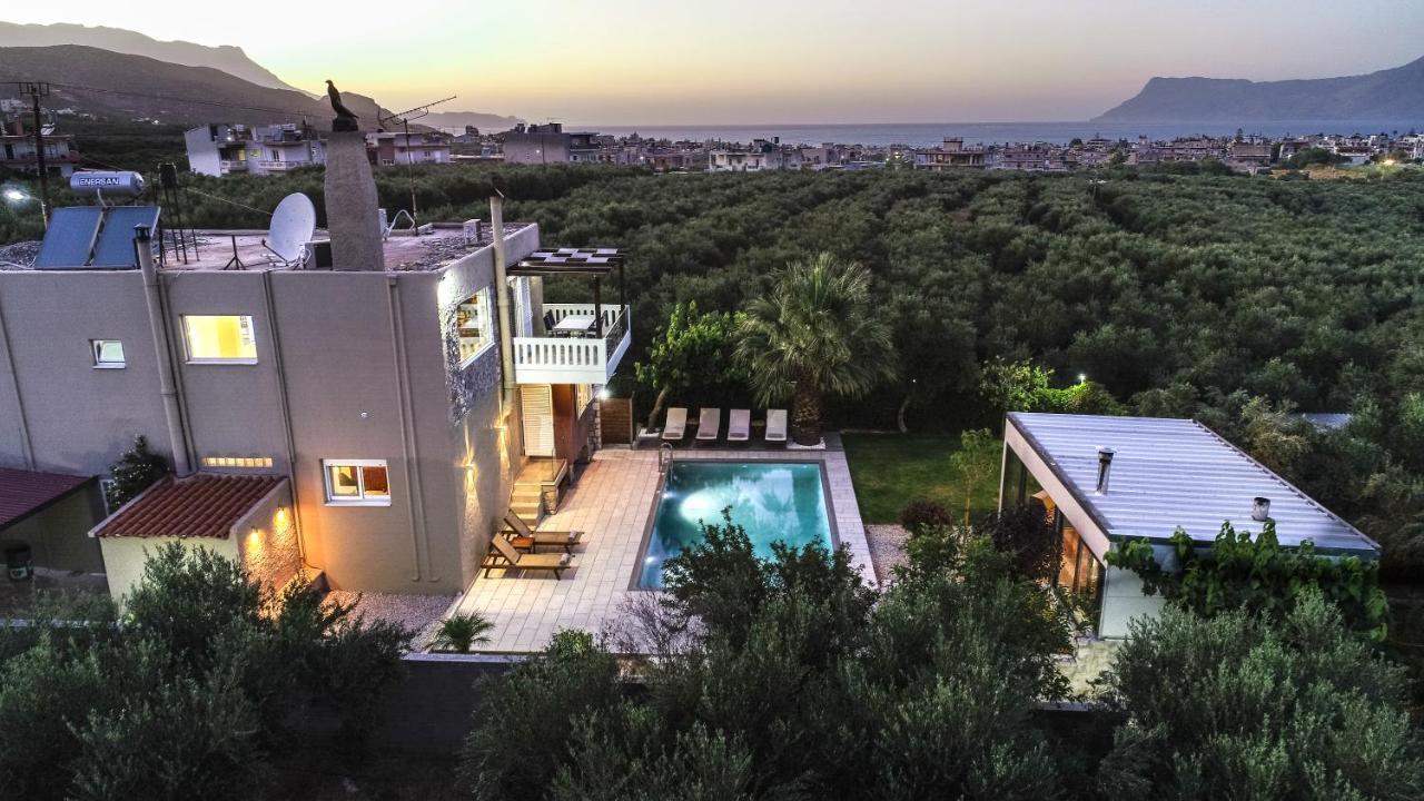 Petronila Luxury Villa With Heated Private Pool Kíssamos Dış mekan fotoğraf